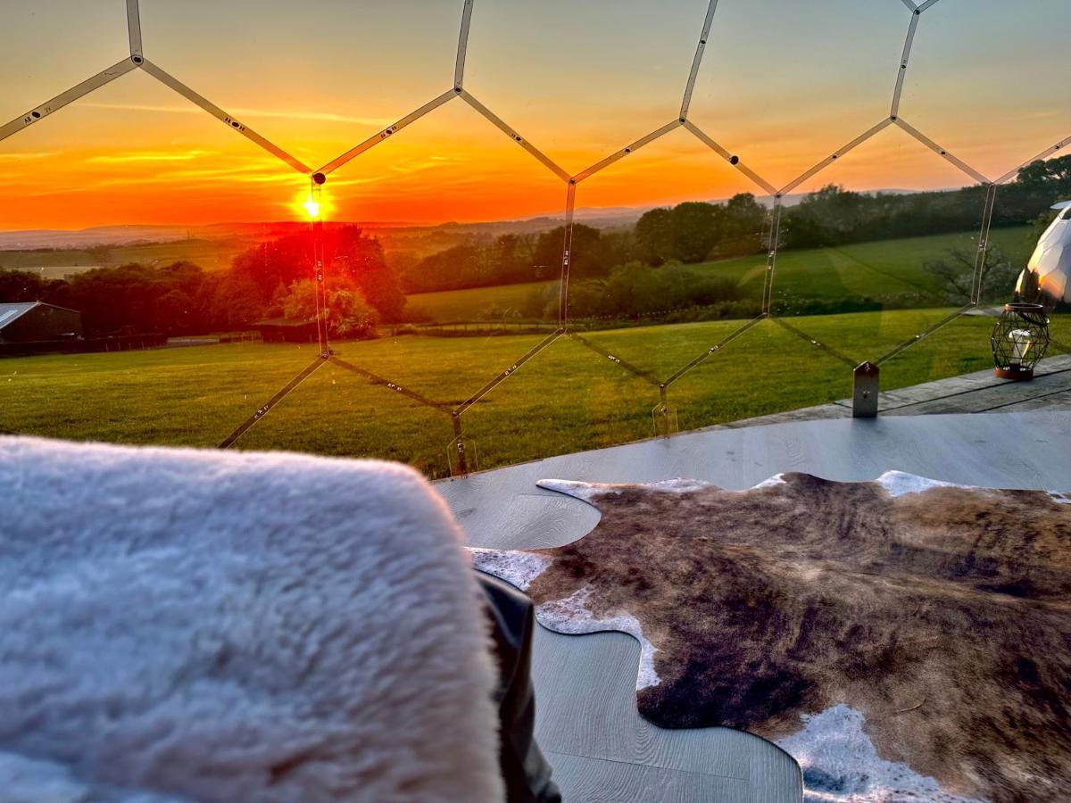 فندق Deerstone Glamping-Pinhaw Beacon Dome Hot Tub Earby المظهر الخارجي الصورة